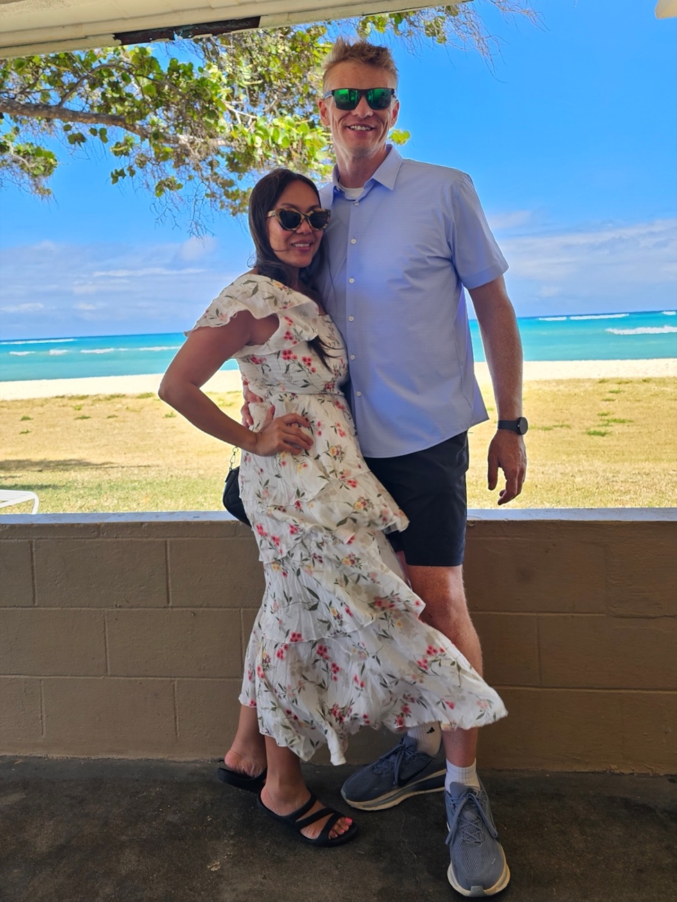 Joseph and his wife in Hawaii